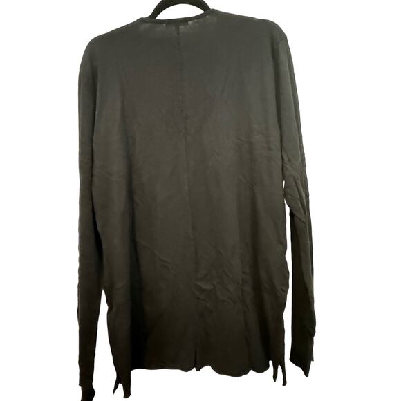 Sold Out! COTTON CITIZEN $95 Jagger Long Sleeve Henley in Jet Black Size M - Picture 5 of 10